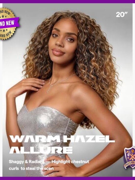 20 Inch Synthetic Lace Front Wig Glueless Pre Cut Curly Heat Resistant main image 4